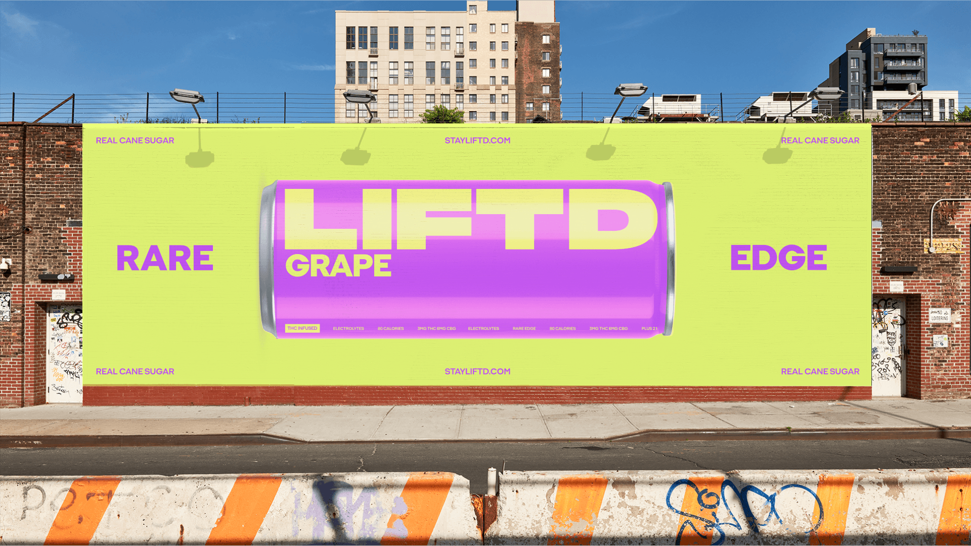 LIFTD beverage mural campaign